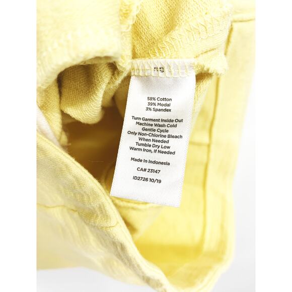 Womens T by Talbots Yellow Full Zip Sweatshirt with Pockets Size S - Picture 4 of 7